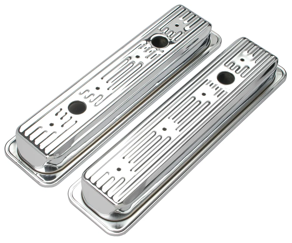 9702 – TRANSDAPT Valve Cover, Small Block Chevy 2-3/4 Inch Height Without Bolts With Oil Fill Hole Without Breather W...